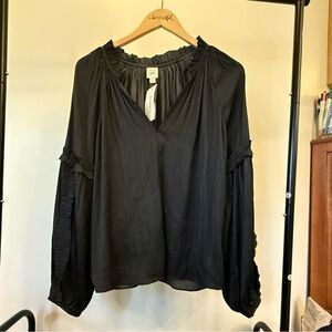 Flowy Black Women's Top